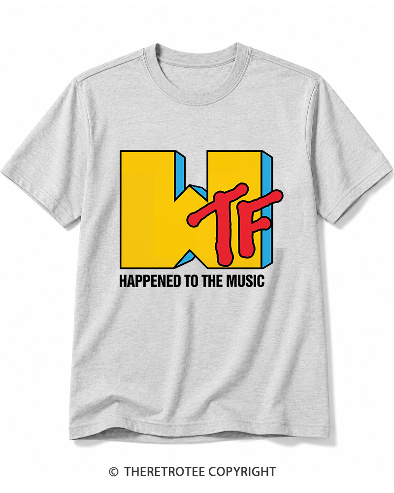 TheRetroTee WTF Happened To Music 1980s Cotton T-Shirt