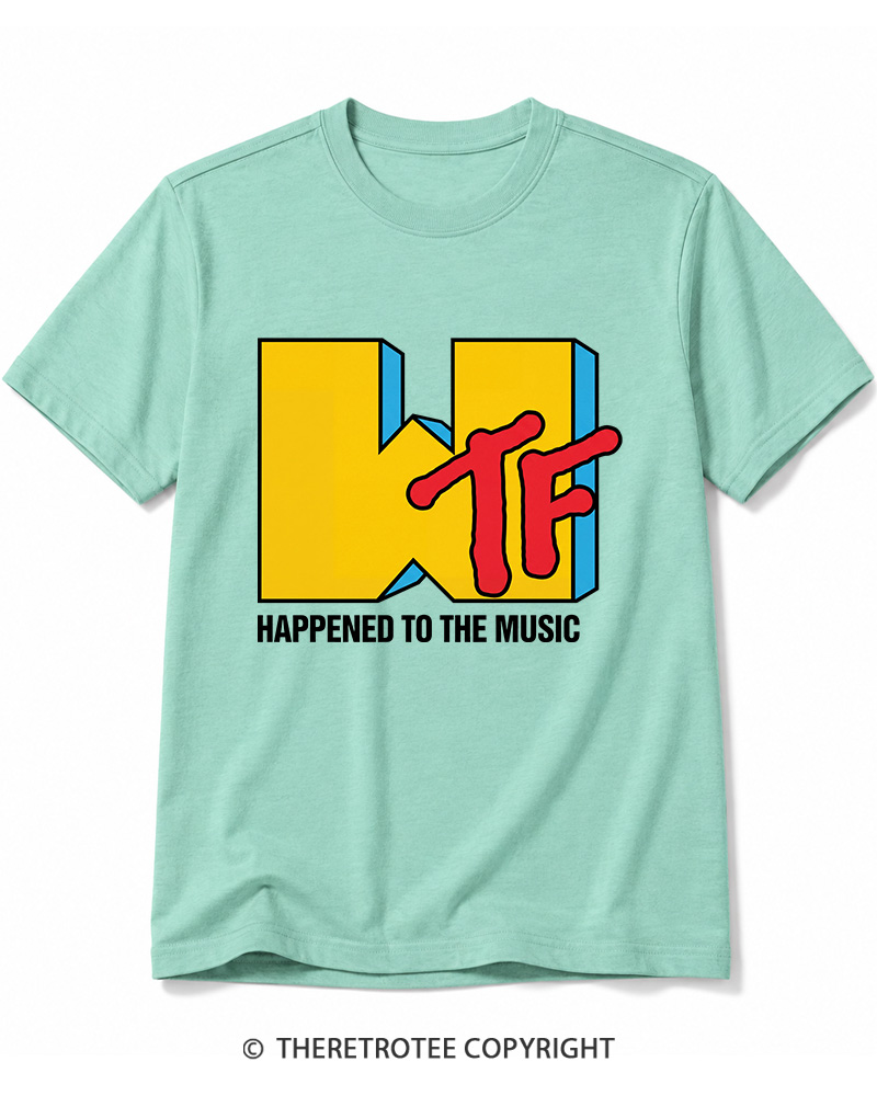 TheRetroTee WTF Happened To Music 1980s Cotton T-Shirt