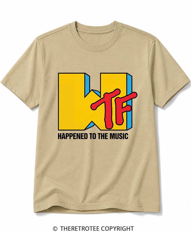 TheRetroTee WTF Happened To Music 1980s Cotton T-Shirt