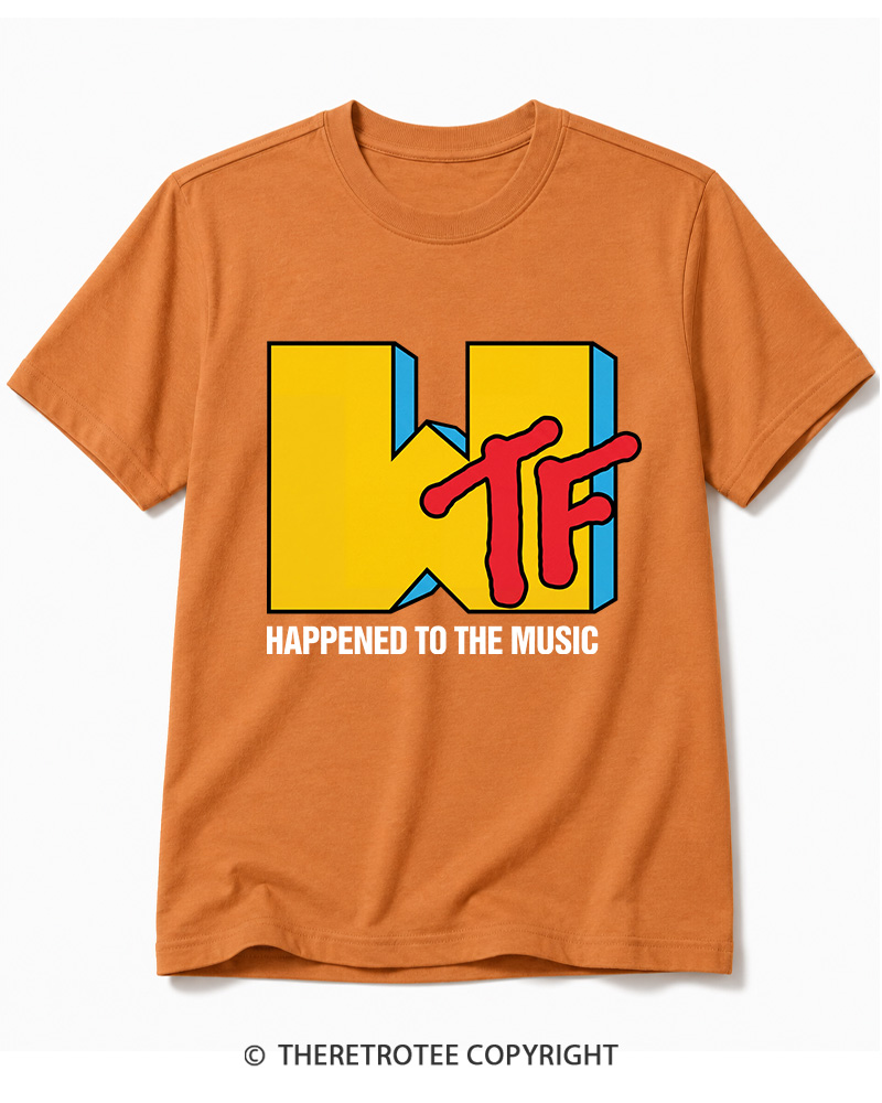 TheRetroTee WTF Happened To Music 1980s Cotton T-Shirt