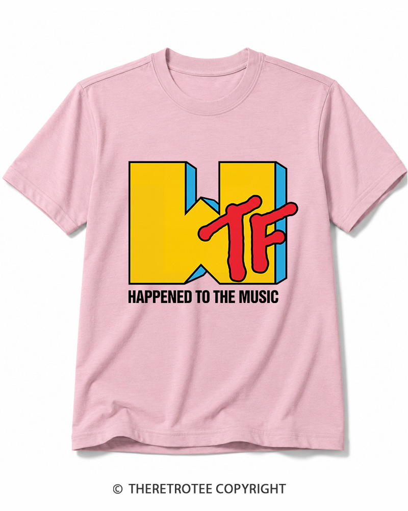 TheRetroTee WTF Happened To Music 1980s Cotton T-Shirt
