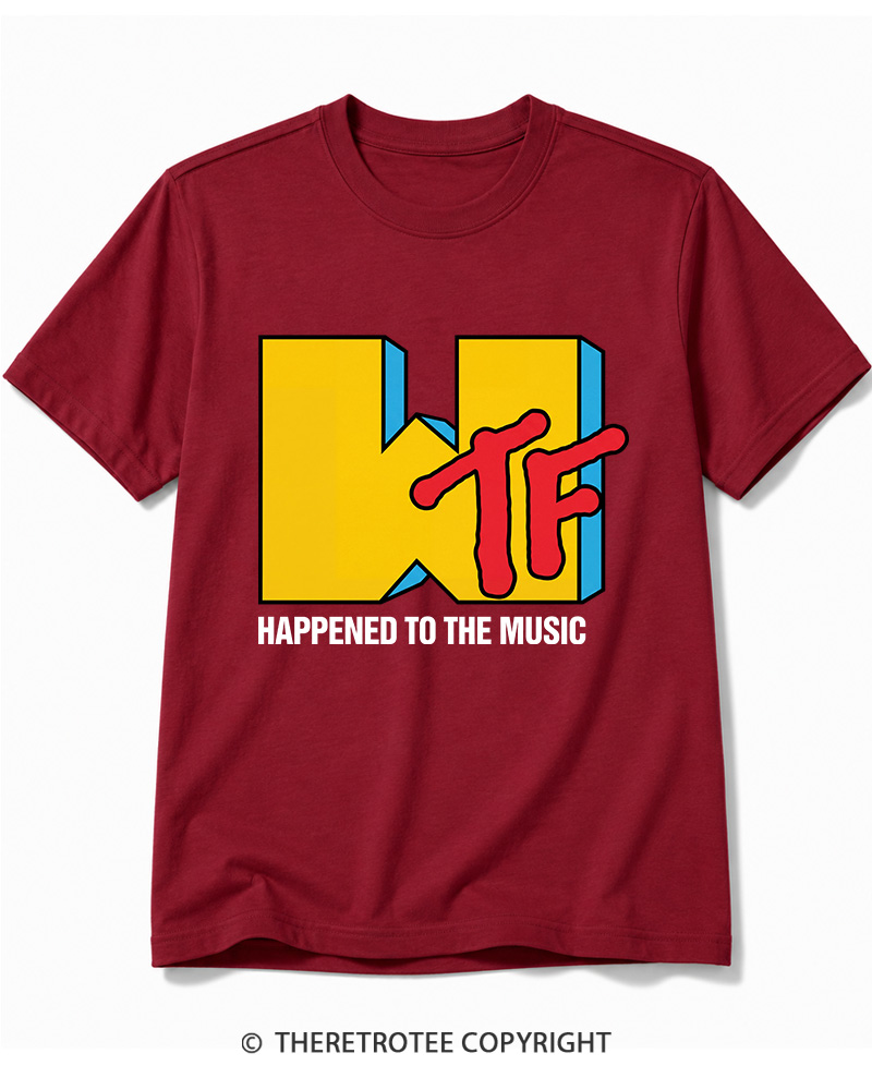 TheRetroTee WTF Happened To Music 1980s Cotton T-Shirt
