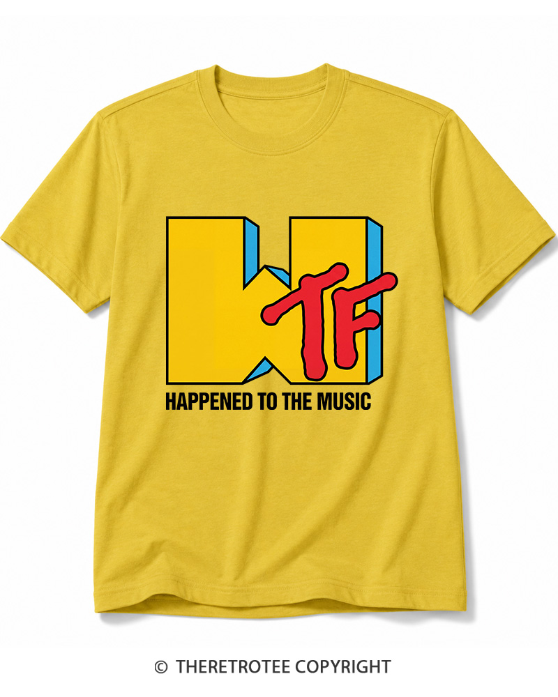 TheRetroTee WTF Happened To Music 1980s Cotton T-Shirt