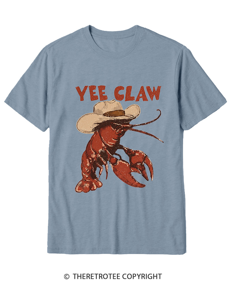 TheRetroTee Trendy Yee Claw 1980s Cotton T-Shirt