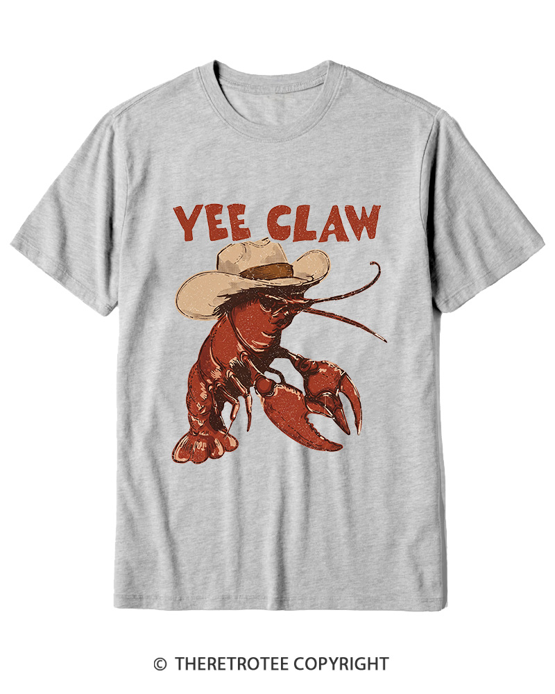 TheRetroTee Trendy Yee Claw 1980s Cotton T-Shirt