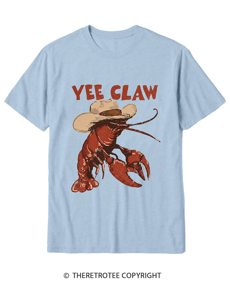 TheRetroTee Trendy Yee Claw 1980s Cotton T-Shirt