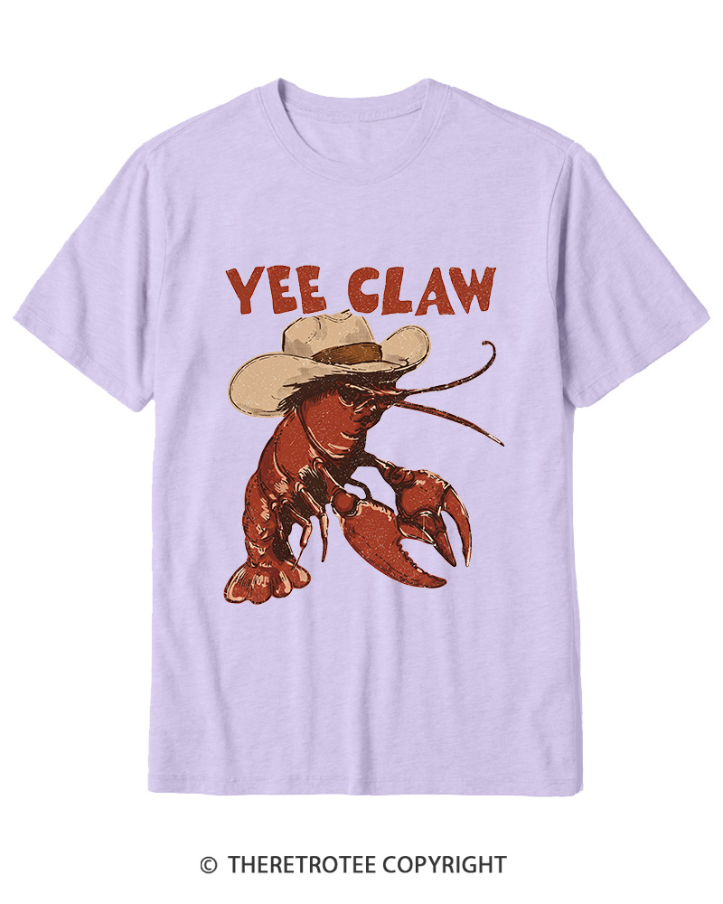 TheRetroTee Trendy Yee Claw 1980s Cotton T-Shirt