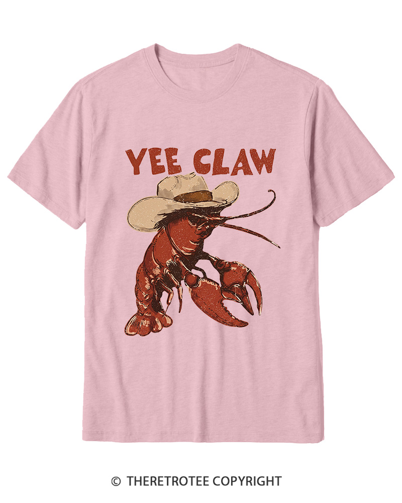 TheRetroTee Trendy Yee Claw 1980s Cotton T-Shirt