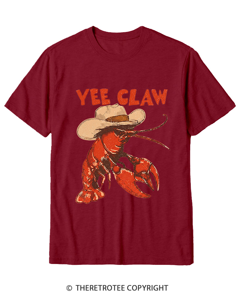 TheRetroTee Trendy Yee Claw 1980s Cotton T-Shirt