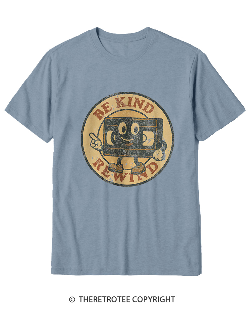 TheRetroTee Be Kind Rewind Graphic 1980s Cotton T-Shirt