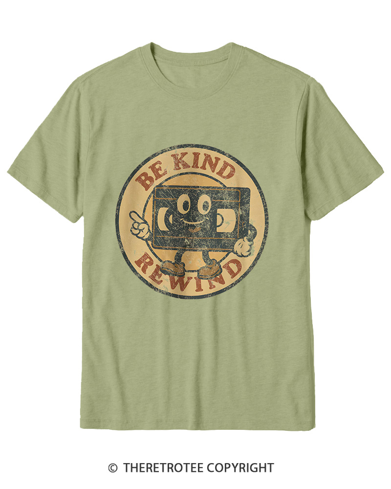 TheRetroTee Be Kind Rewind Graphic 1980s Cotton T-Shirt