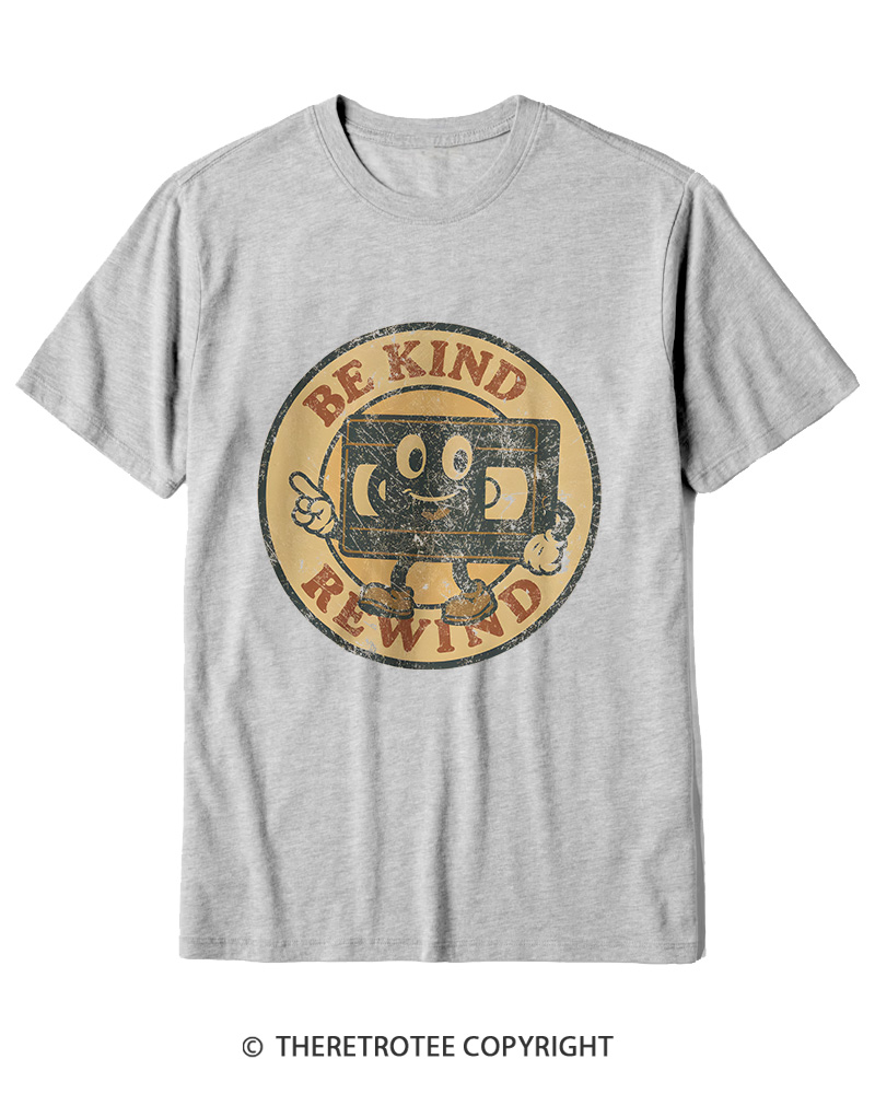 TheRetroTee Be Kind Rewind Graphic 1980s Cotton T-Shirt