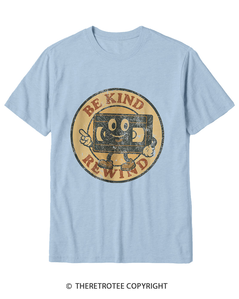 TheRetroTee Be Kind Rewind Graphic 1980s Cotton T-Shirt