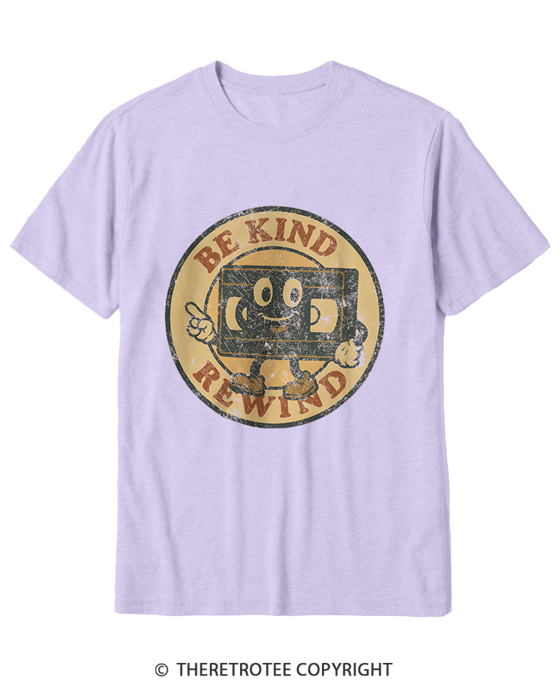 TheRetroTee Be Kind Rewind Graphic 1980s Cotton T-Shirt