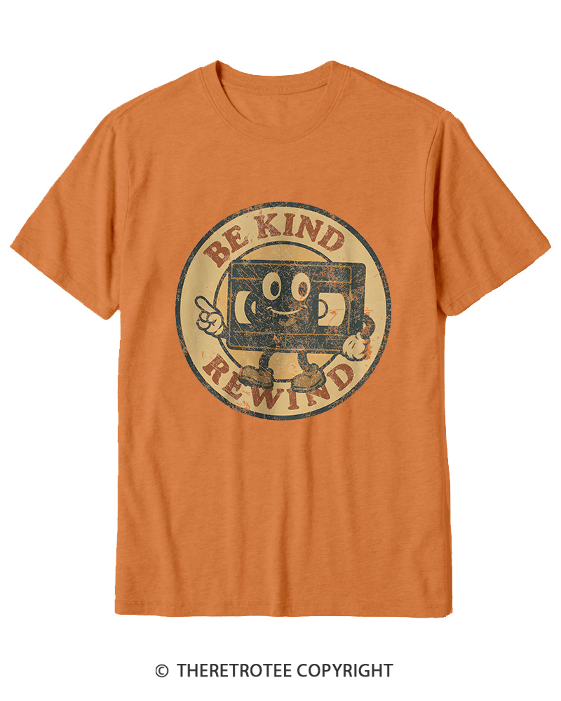 TheRetroTee Be Kind Rewind Graphic 1980s Cotton T-Shirt