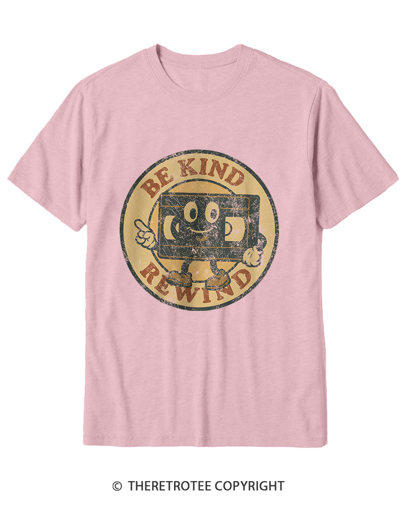 TheRetroTee Be Kind Rewind Graphic 1980s Cotton T-Shirt