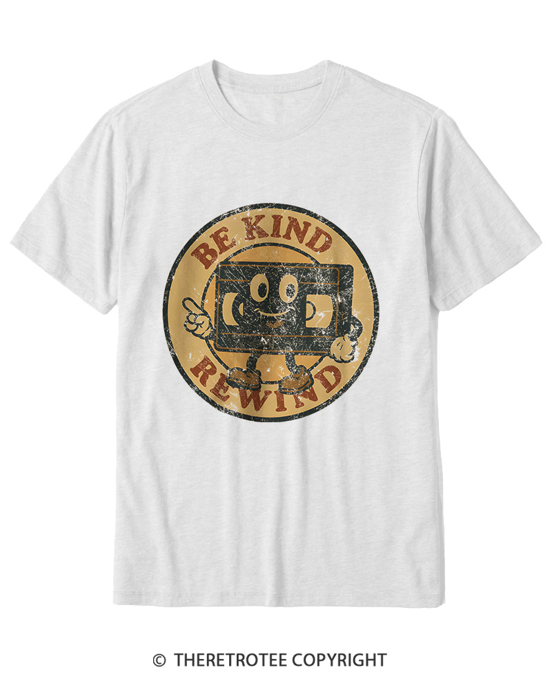 TheRetroTee Be Kind Rewind Graphic 1980s Cotton T-Shirt