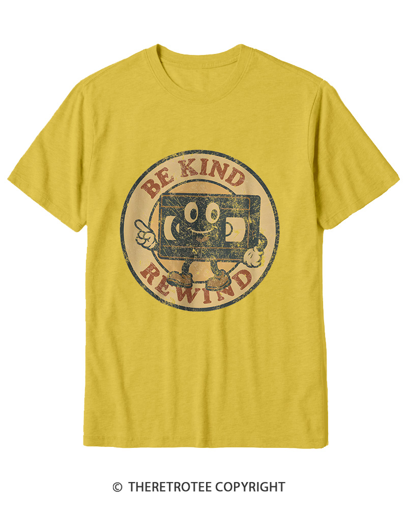 TheRetroTee Be Kind Rewind Graphic 1980s Cotton T-Shirt