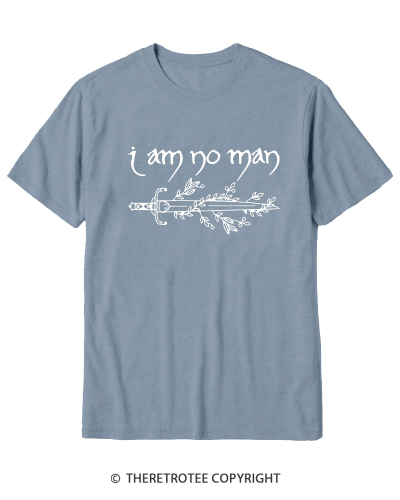 TheRetroTee I Am No Man Cotton T-Shirt