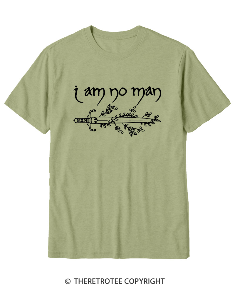 TheRetroTee I Am No Man Cotton T-Shirt