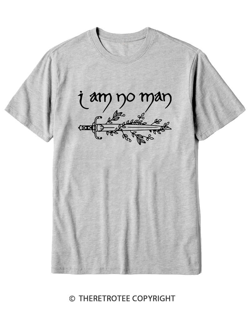 TheRetroTee I Am No Man Cotton T-Shirt