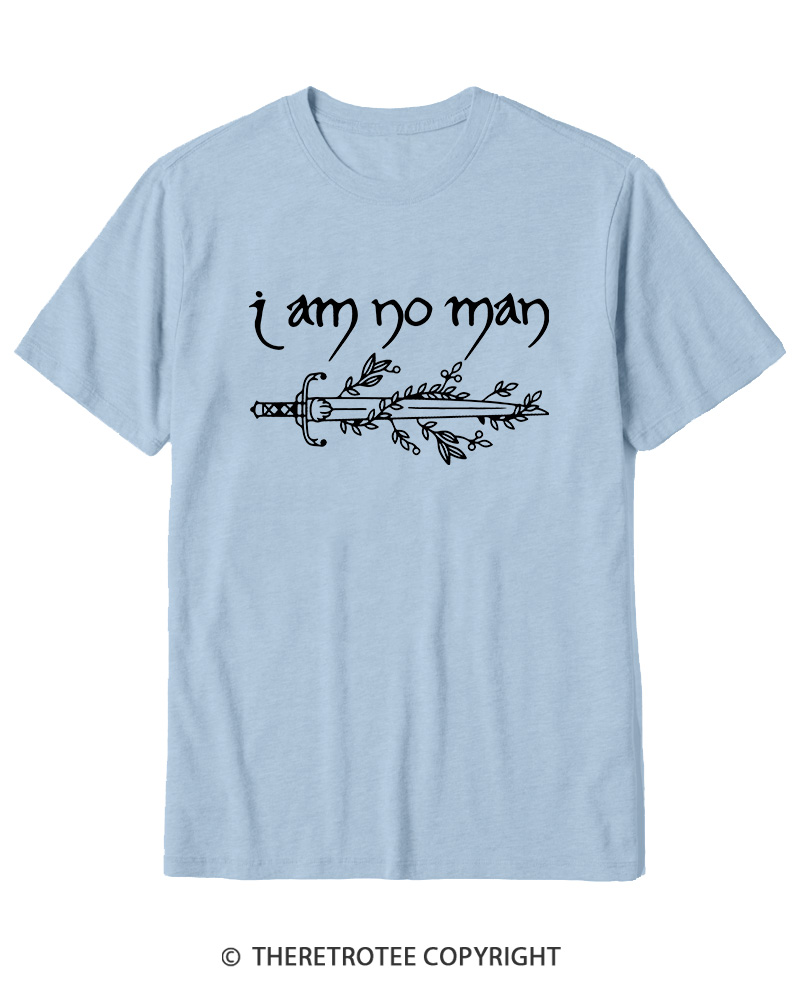 TheRetroTee I Am No Man Cotton T-Shirt