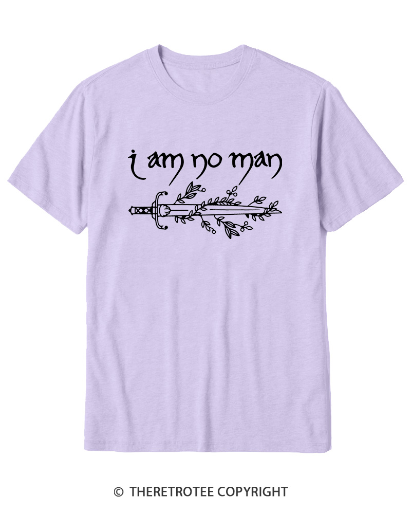 TheRetroTee I Am No Man Cotton T-Shirt