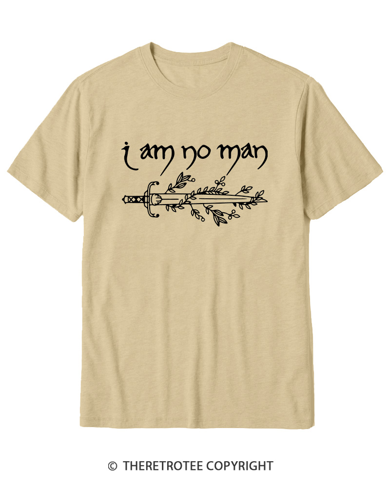 TheRetroTee I Am No Man Cotton T-Shirt