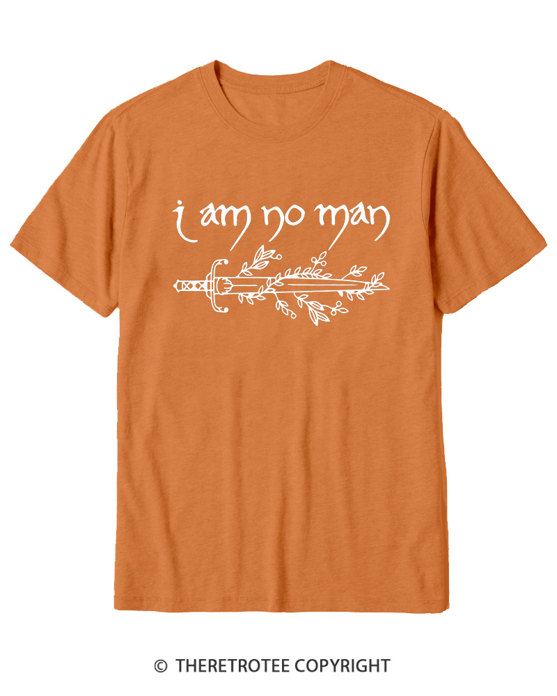 TheRetroTee I Am No Man Cotton T-Shirt
