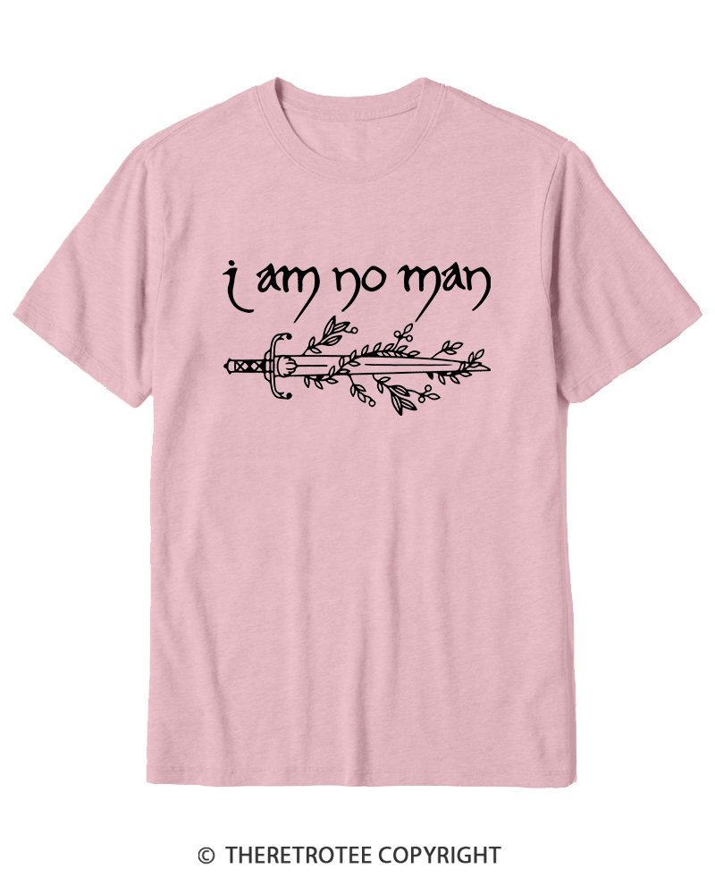 TheRetroTee I Am No Man Cotton T-Shirt