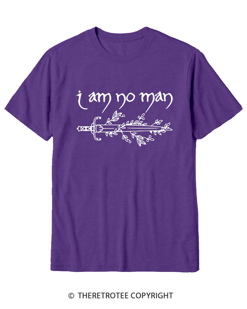TheRetroTee I Am No Man Cotton T-Shirt