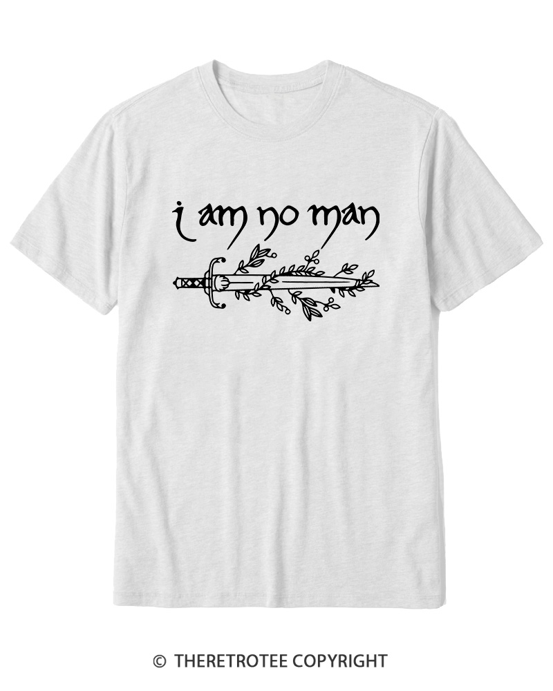 TheRetroTee I Am No Man Cotton T-Shirt