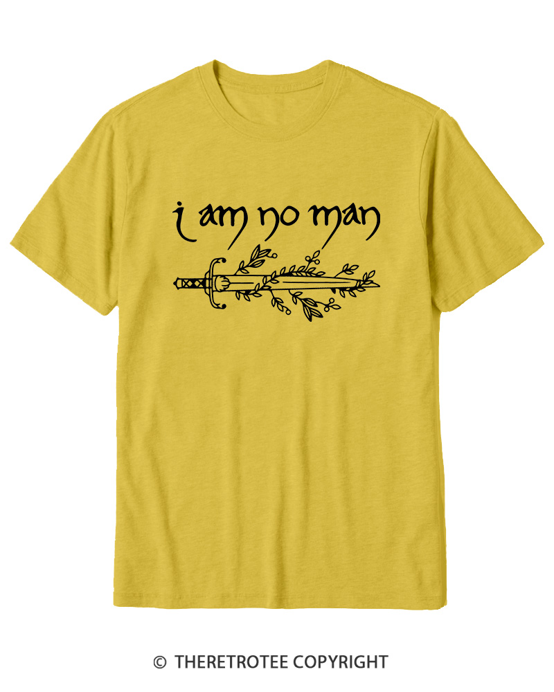 TheRetroTee I Am No Man Cotton T-Shirt