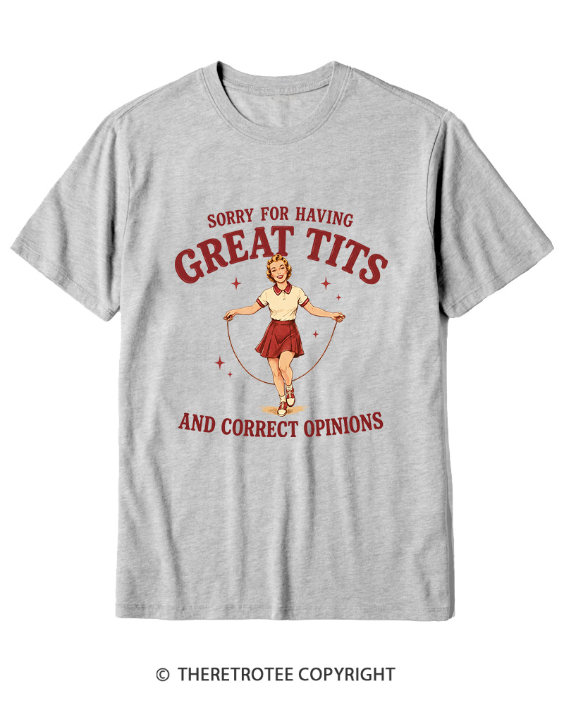 TheRetroTee Correct Opinions 1950s Cotton T-Shirt