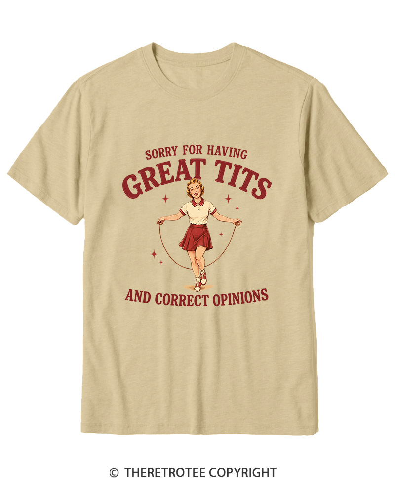 TheRetroTee Correct Opinions 1950s Cotton T-Shirt