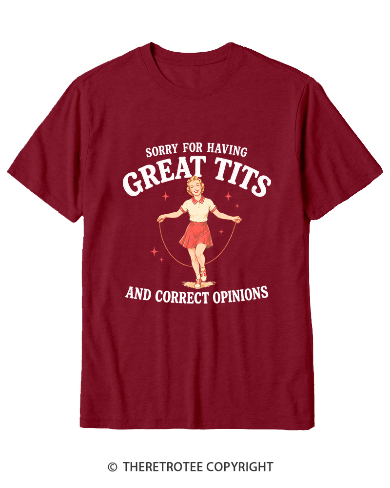 TheRetroTee Correct Opinions 1950s Cotton T-Shirt