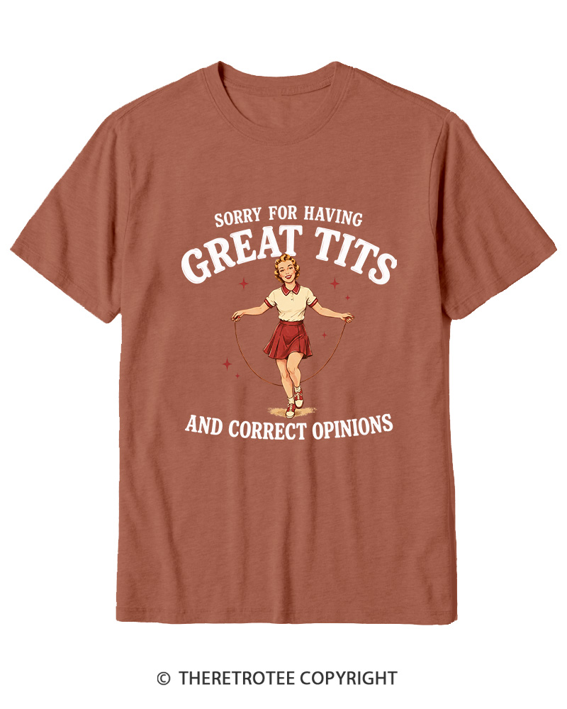 TheRetroTee Correct Opinions 1950s Cotton T-Shirt