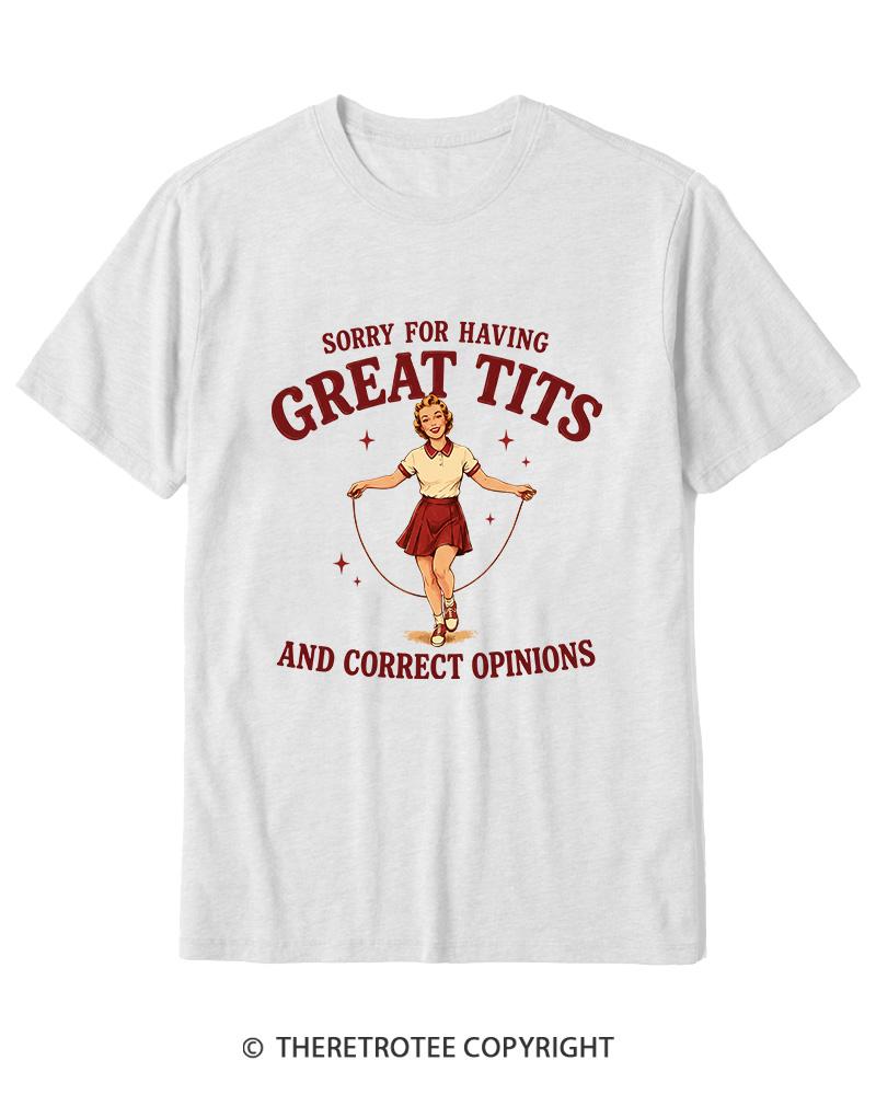TheRetroTee Correct Opinions 1950s Cotton T-Shirt