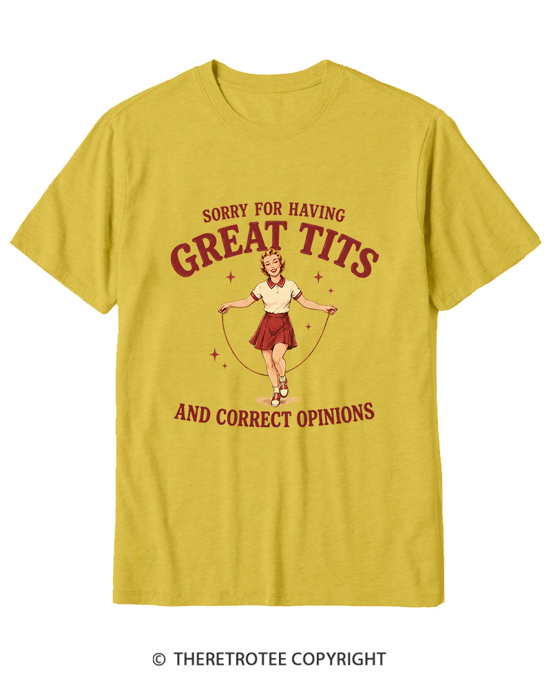 TheRetroTee Correct Opinions 1950s Cotton T-Shirt