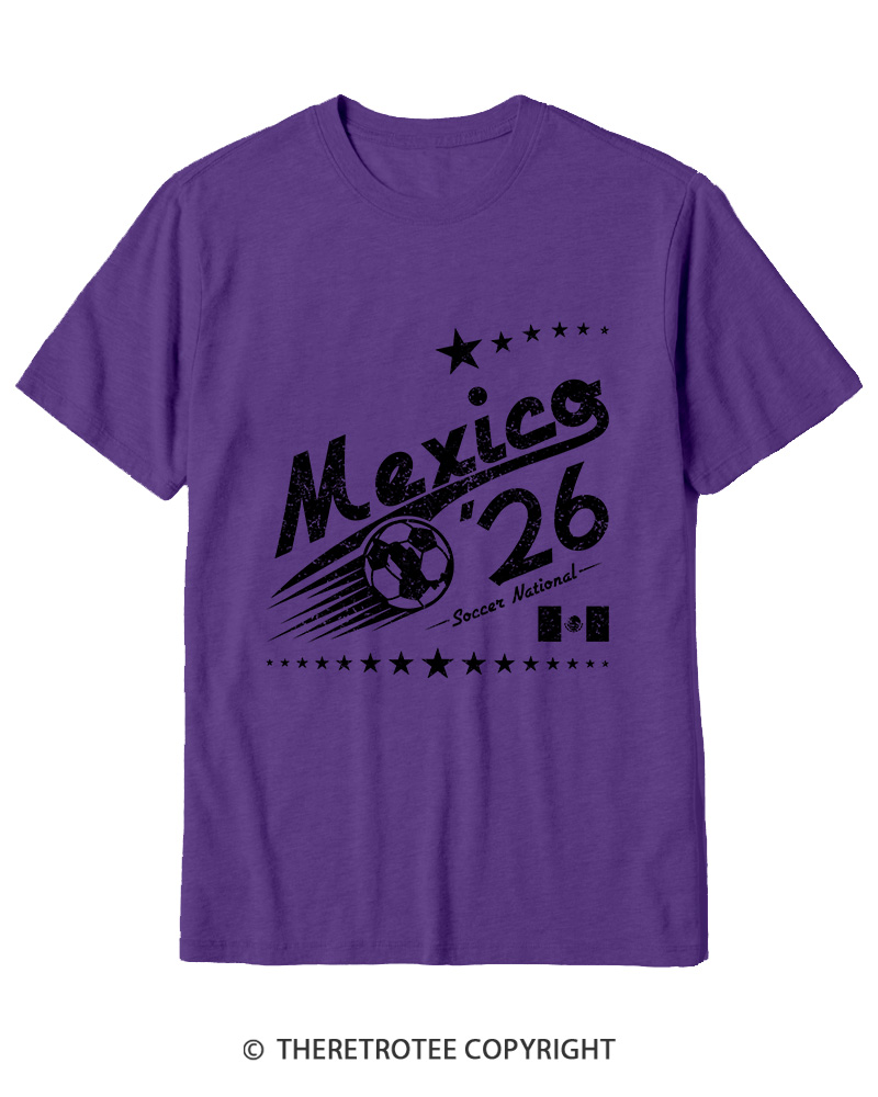 TheRetroTee Retro Mexico Soccer World 1990s Cotton T-Shirt
