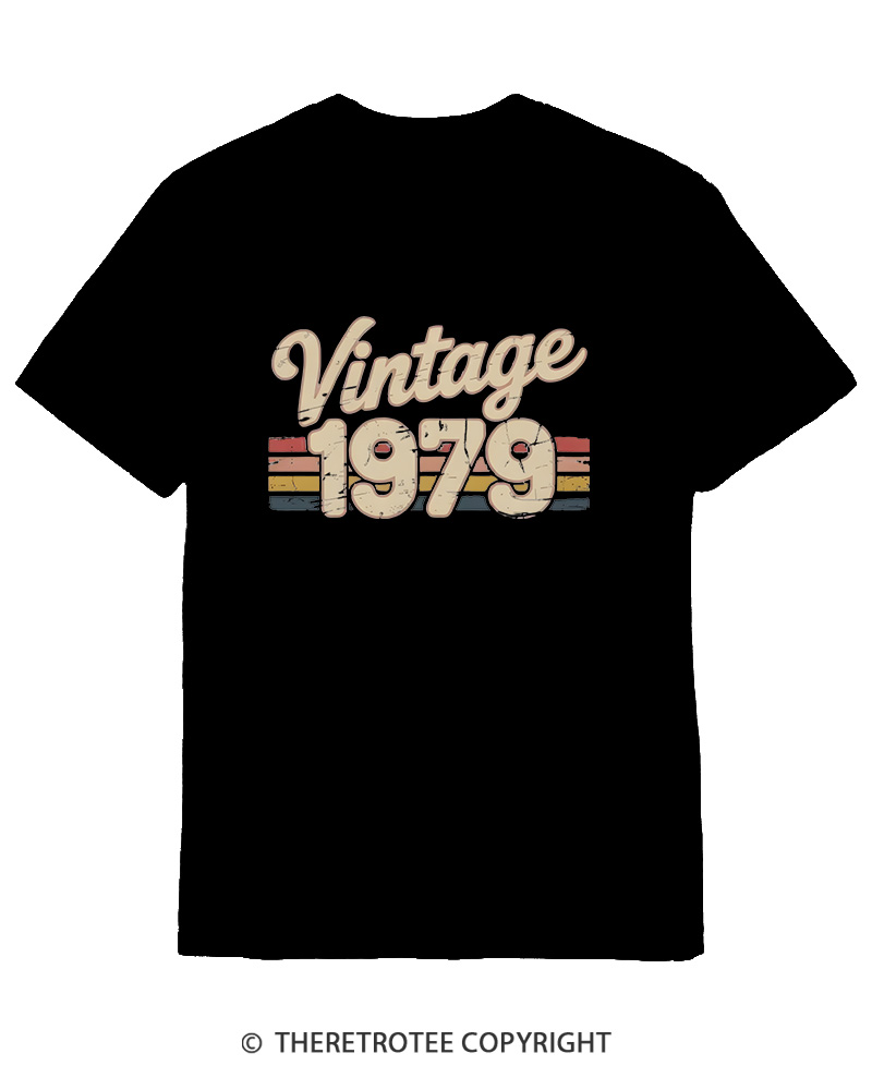 TheRetroTee 1979 Vintage Cotton T-Shirt