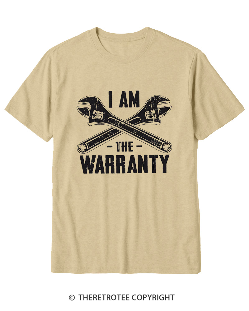 TheRetroTee I'm The Warranty 1970s Cotton T-Shirt