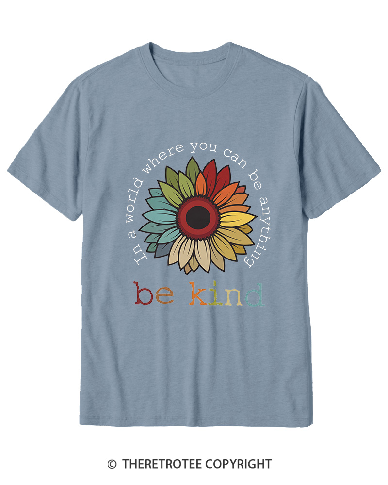 TheRetroTee In A World Where You Can Be Anything 1970s Cotton T-Shirt