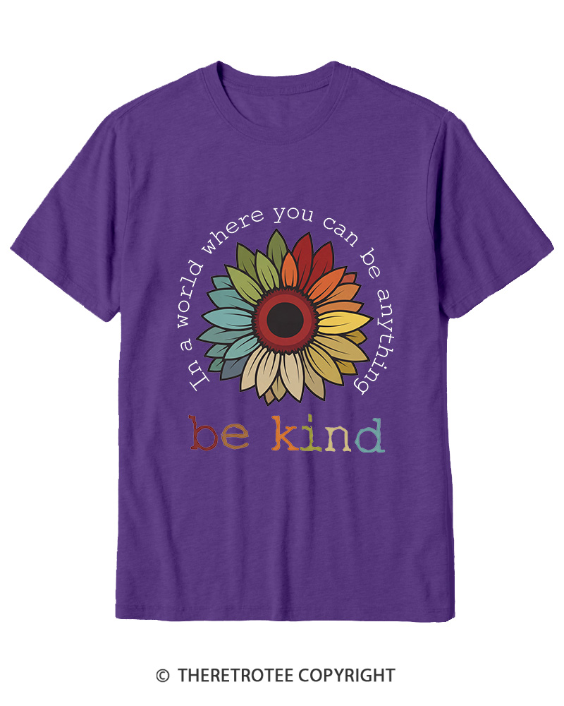 TheRetroTee In A World Where You Can Be Anything 1970s Cotton T-Shirt