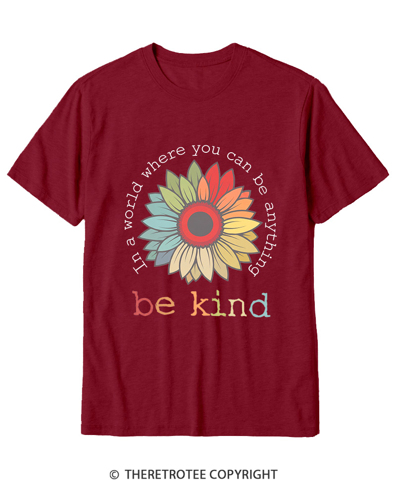 TheRetroTee In A World Where You Can Be Anything 1970s Cotton T-Shirt