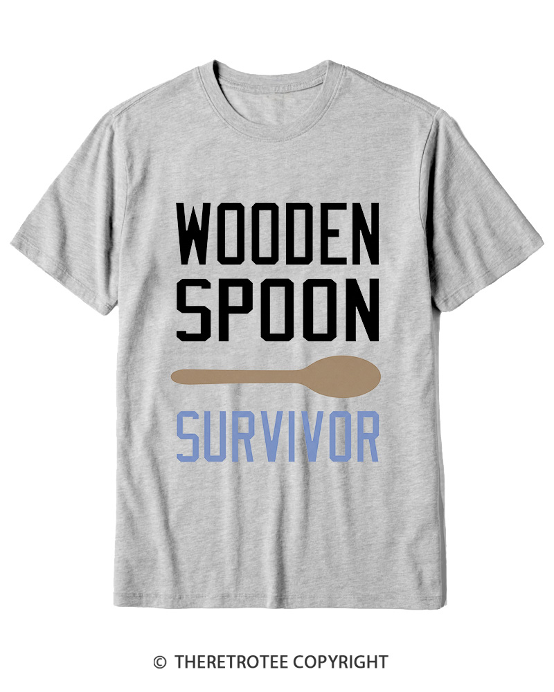 TheRetroTee Wooden Spoon Survivor Cotton T-Shirt