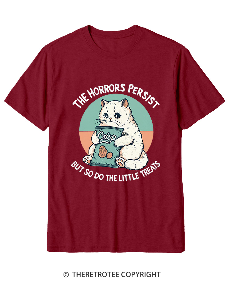 TheRetroTee The Horrors Persist 1990s Cotton T-Shirt