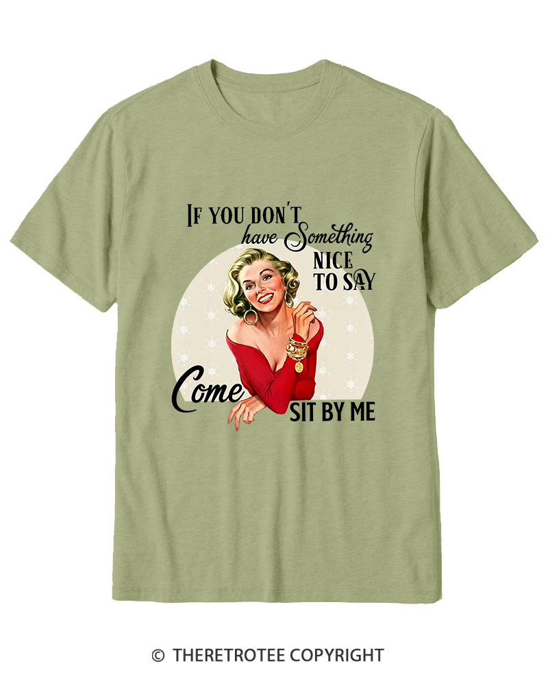 TheRetroTee If You Don't Have Something Nice To Say 1950s Cotton T-Shirt