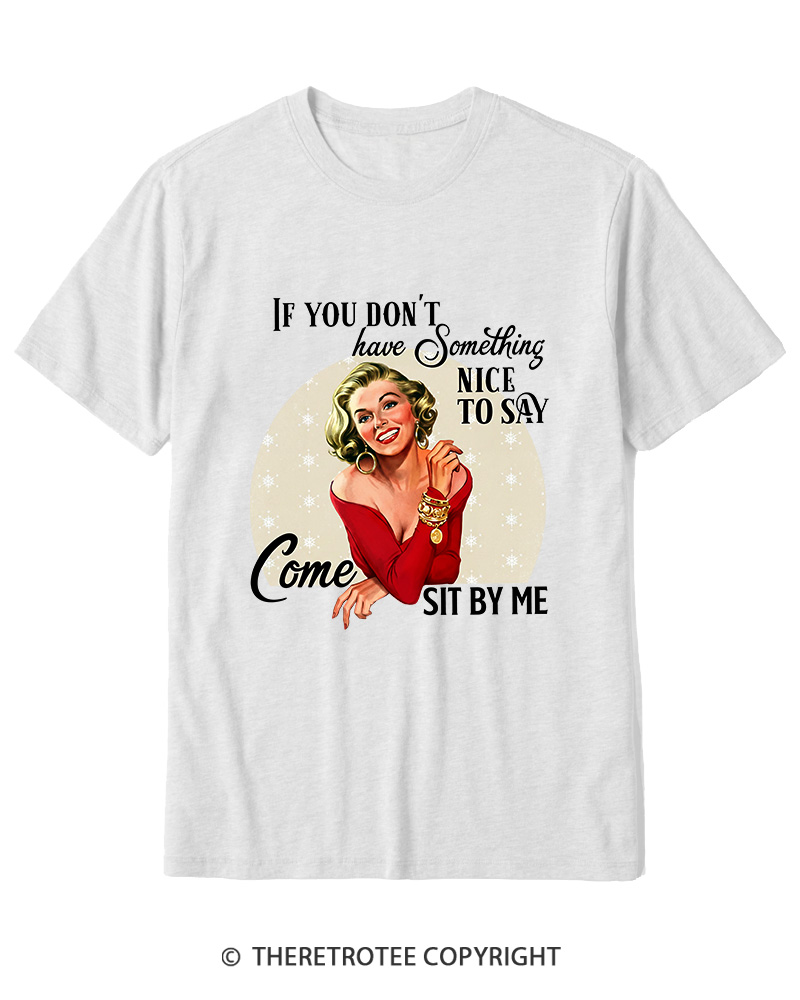 TheRetroTee If You Don't Have Something Nice To Say 1950s Cotton T-Shirt