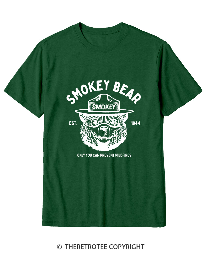 TheRetroTee Only You Can Prevent Wildfires 1960s Cotton T-Shirt